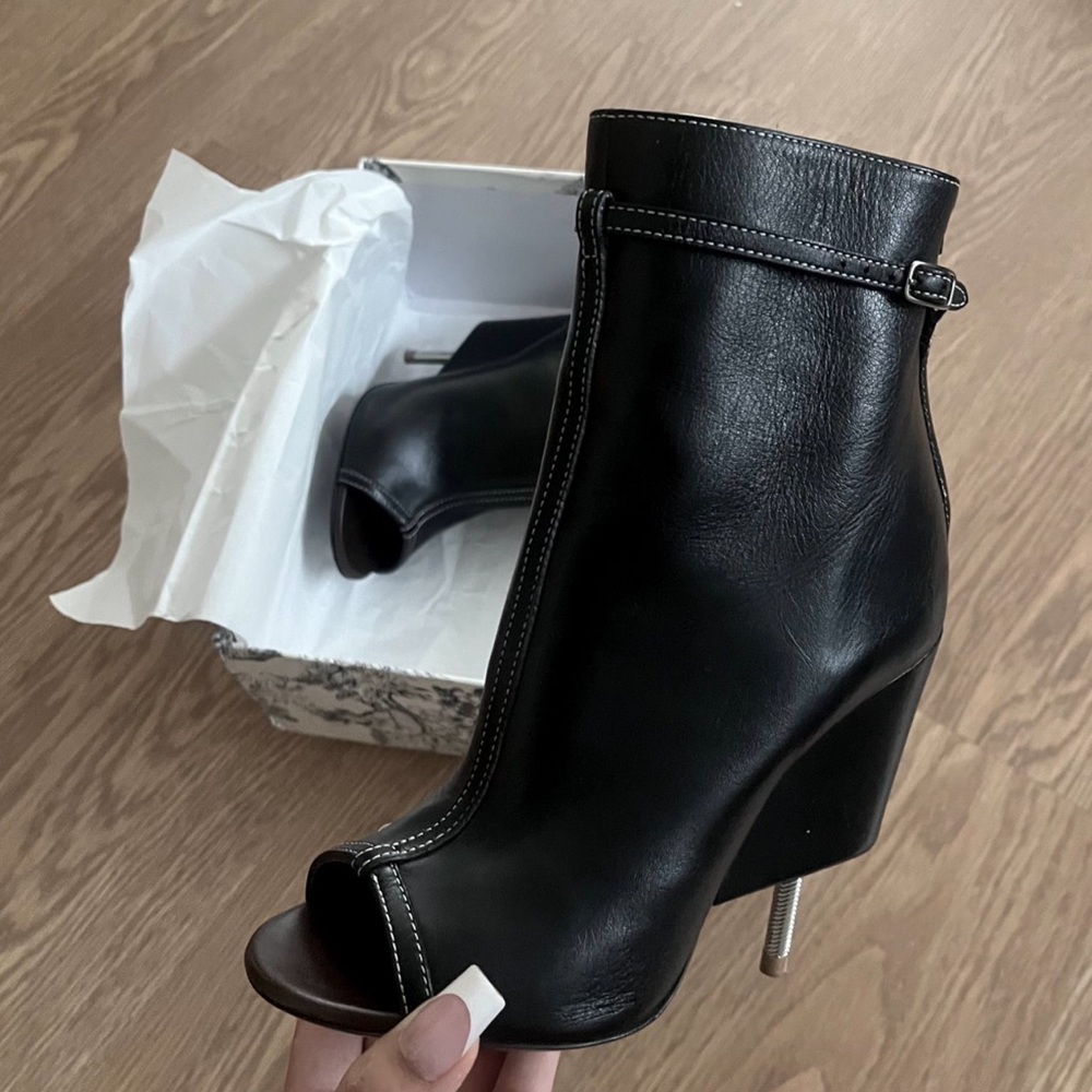 Givenchy Peep Toe Ankle Boots